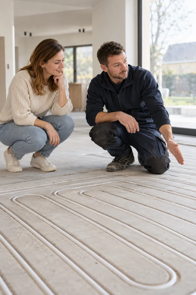 Questions fréquentes sur le plancher chauffant fraisé