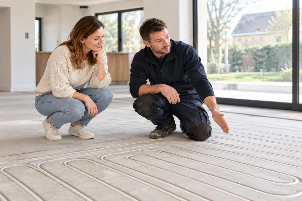 Questions fréquentes sur le plancher chauffant fraisé